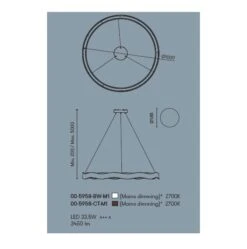 Hello Led Hanglamp 1000mm In Wit Of Bruin - UITLOPEND -Flos Verkoop image 10