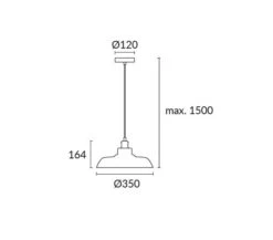 Vintage Ø350mm Hanglamp Oud Messing-brons E-27 -Flos Verkoop image 111