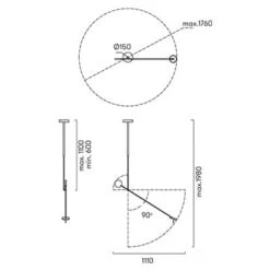 Invisible Led Verstelbare Hanglamp 9Watt Zwart Dimbaar -Flos Verkoop image 120