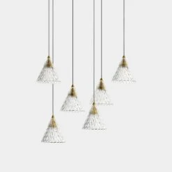 Veneto Goud Led Hanglamp 6 X 5Watt-2700K