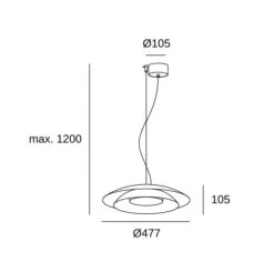 Noway Big Hanglamp 21.7Watt 2700-3000-4000K 8 Noway Big Hanglamp 21.7Watt 2700-3000-4000K -Flos Verkoop image 145