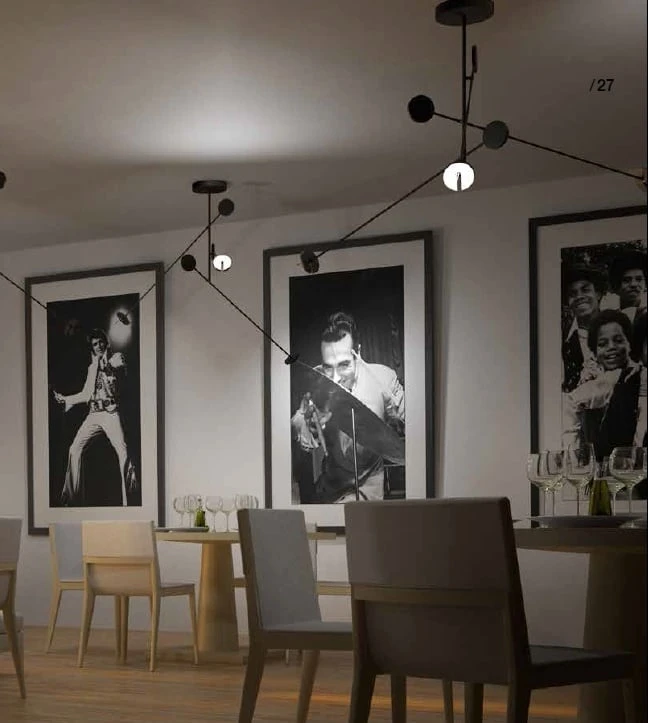 Invisble Led 3-voudige Hanglamp 27Watt In Zwart Dimbaar 4 Invisble Led 3-voudige Hanglamp 27Watt In Zwart Dimbaar - Image 4