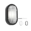 Turtled Wand/plafond LED 7,5Watt-3000K IP65-IK10