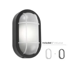 Turtled Wand/plafond LED 7,5Watt-3000K IP65-IK10