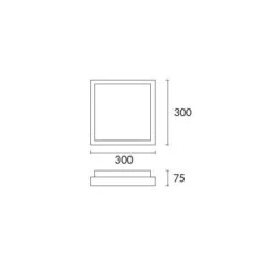 Toledo 300 Led Plafondlamp Geborsteld Alu - Opaal -Flos Verkoop image 211