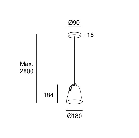 Napa Small Ø180mm Hanglamp E-27 4 Napa Small Ø180mm Hanglamp E-27 - Image 4