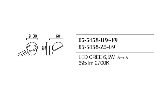 Talk Wandlamp 6,5W-2700 Met Schakelaar 5 Talk Wandlamp 6,5W-2700 Met Schakelaar - Image 5