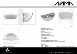 Sfera 02 Up-down Gips Led Wandlamp 230V-E-27 -Flos Verkoop image 335