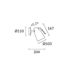 Funk Wandlamp Bruin/goud Verstelbaar E-27 -Flos Verkoop image 353