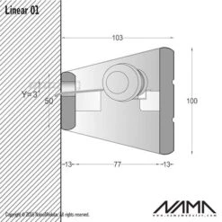 Linear 01 Up-down Gips Led Wandlamp 230V-E-14 -Flos Verkoop image 360