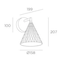 Veneto Wandlamp In Goud 6.7Watt-2700K -Flos Verkoop image 365