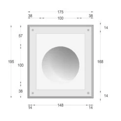 Luna10 Trimless Gips Led Wand Inbouw Rond Ø100mm MR11-GU10/G4 -Flos Verkoop image 369