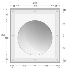 Luna16 Trimless Gips Led Wand Inbouw Rond Ø160mm MR11-GU10/G4 -Flos Verkoop image 407