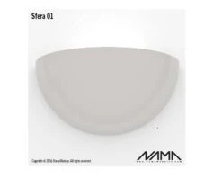 Sfera 01 Up Gips Led Wandlamp 230V-E-27