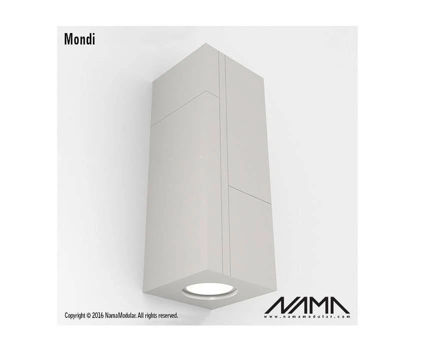 Mondi Up-down Gips Led Wandlamp 230V-GU10 1 Mondi Up-down Gips Led Wandlamp 230V-GU10