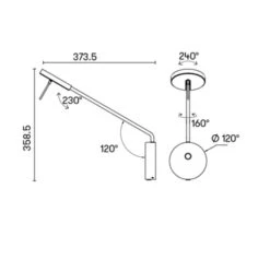 Invisible Large Led Wandarmatuur 9W-2700/3000K Zwart -Flos Verkoop image 457