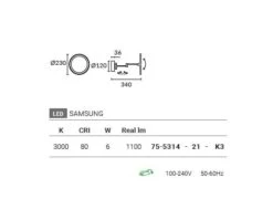 Reflex Verlichte En Verstelbare Spiegel 6W-3000K Chroom -Flos Verkoop image 463