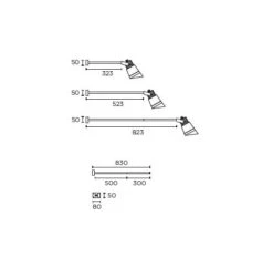 Wanduithouder Voor Spotlights 3 In 1 Max. 823mm -Flos Verkoop image 489