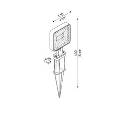 Kit 04 - Tag 110 Garden Spike Ledstraler 10Watt 400mm -Flos Verkoop image 538