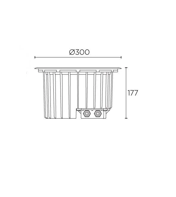 Gea Power Led Pro Grondspot 37,9Watt Richtbaar RVS 3000-4000K 3 Gea Power Led Pro Grondspot 37,9Watt Richtbaar RVS 3000-4000K - Image 3