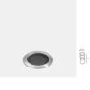 Ios Grond Led Inbouwspot 2W-3000K RVS 24-48Volt