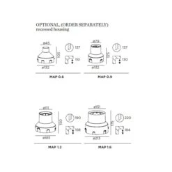 MAP Outdoor Grondinbouwspot RVS , 3000K Dimbaar -Flos Verkoop image 622