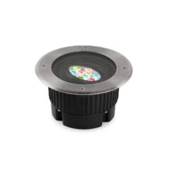Gea RGB Easy+ Ronde Grond Inbouwspot 24V-17Watt Richtbaar RVS