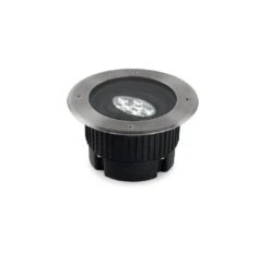 Gea Power Led Uplight Ronde Grondspot 18Watt Richtbaar RVS