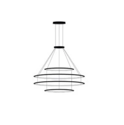 Circular Chandelier 4-ring Led Hanglamp Ø600-1200-1200-600mm