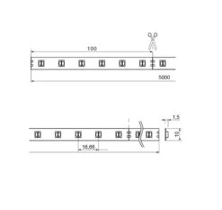 Flexband Dim To Warm Ledstrip 1800-3000K 24V/14,4W 5mtr -Flos Verkoop image 717