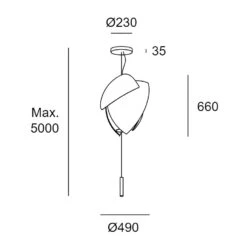 Voiles Led Hanglamp Ø490mm Dimbaar -Flos Verkoop image 87