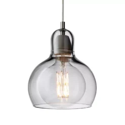 &tradition Mega Bulb Hanglamp Ø18 Zilver, Transparant Snoer