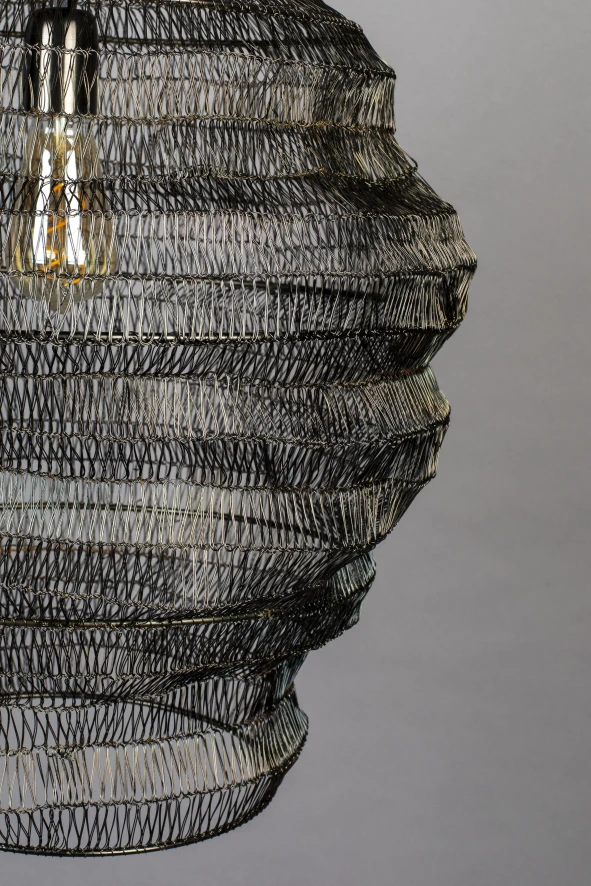 Dutchbone Luca Hanglamp Ø45 Zwart 7 Dutchbone Luca Hanglamp Ø45 Zwart - Image 7