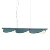 Flos Almendra Linear S3 Hanglamp LED Metallic Bay Blauw