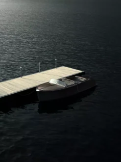 Flos Bellhop Sokkellamp LED Hoog Roestvrij Staal