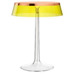 Flos Bon Jour Tafellamp LED Koper, Kap Geel
