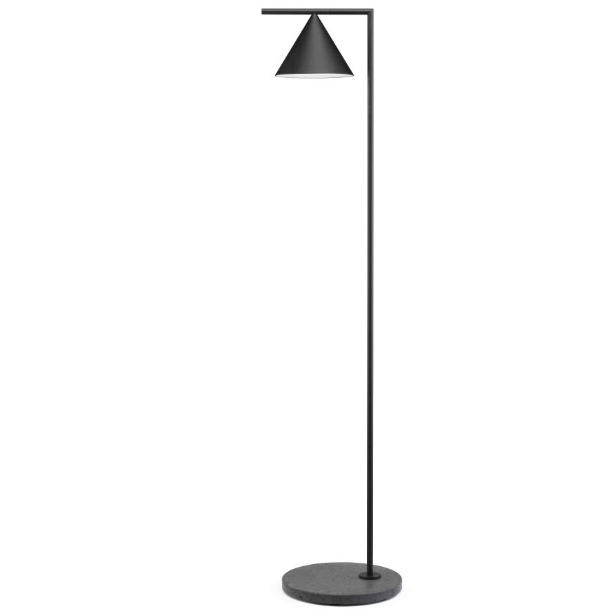 Flos Captain Flint Outdoor Vloerlamp LED 3000K Zwart/zwart Lava 1 Flos Captain Flint Outdoor Vloerlamp LED 3000K Zwart/zwart Lava