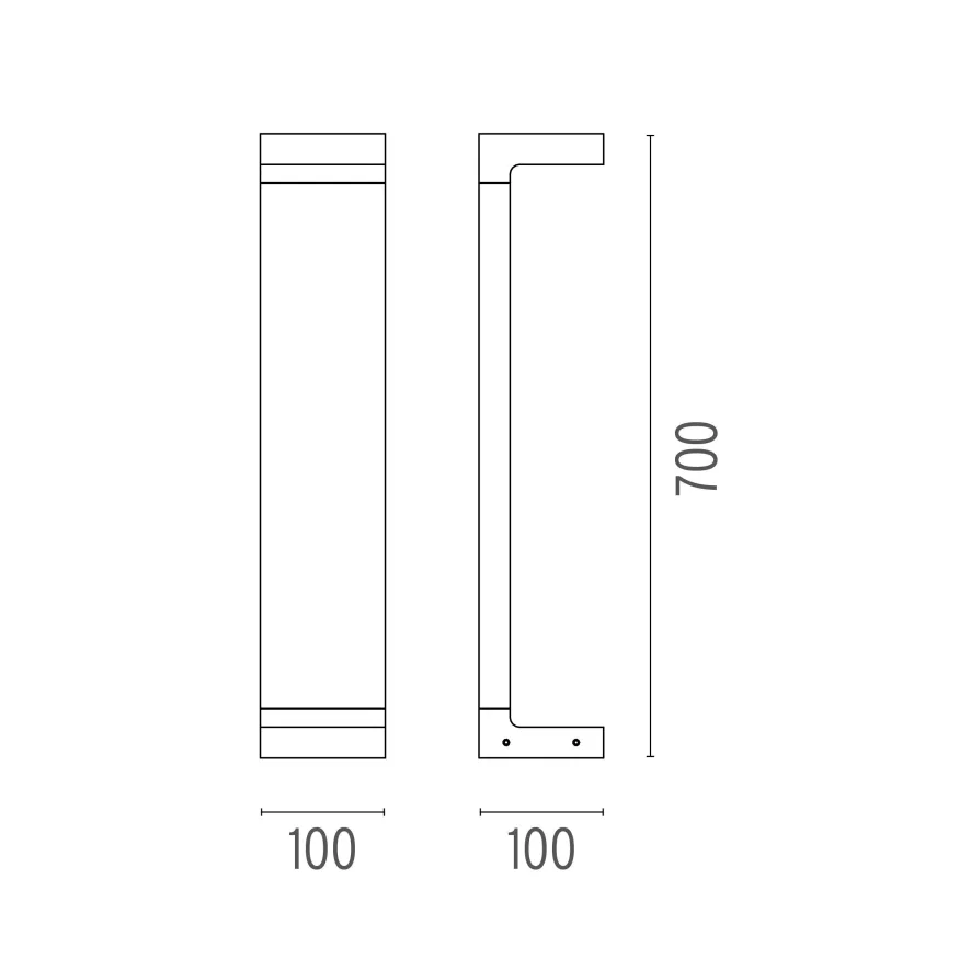 Flos Casting C 100x700 Sokkellamp LED 3000K Grijs 2 Flos Casting C 100x700 Sokkellamp LED 3000K Grijs - Image 2