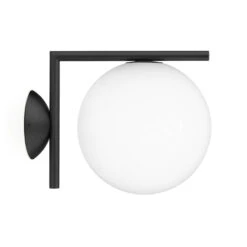 Flos IC Lights C/W1 Outdoor Wandlamp Zwart