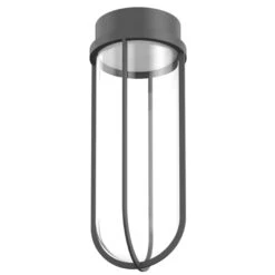 Flos In Vitro Outdoor Plafondlamp Ø18 LED Antraciet