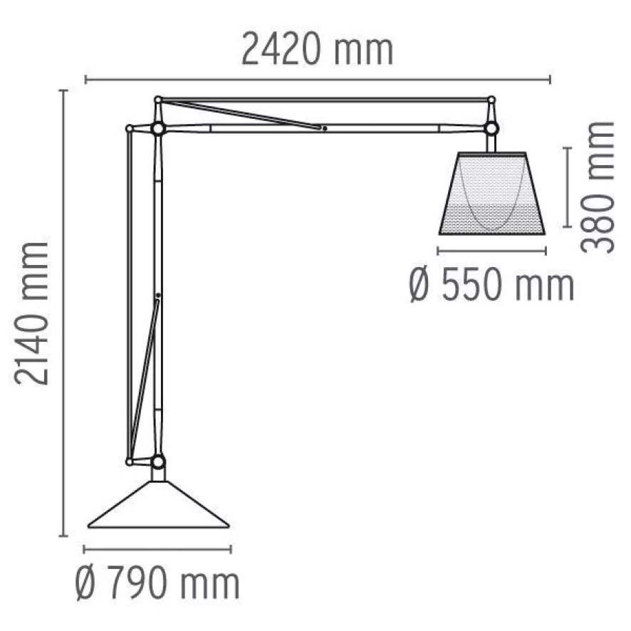 Flos Superarchimoon Outdoor Booglamp Green Wall 6 Flos Superarchimoon Outdoor Booglamp Green Wall - Image 6