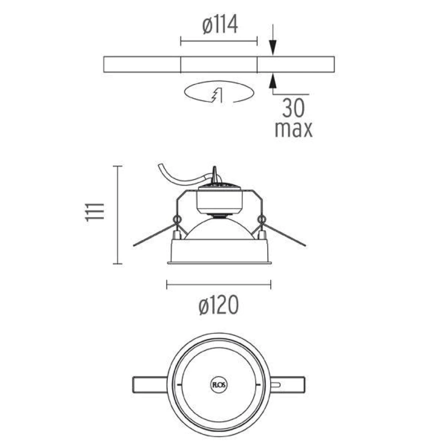 Flos Wan Inbouwspot Retrofit Aluminium 5 Flos Wan Inbouwspot Retrofit Aluminium - Image 5