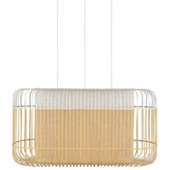 Forestier Bamboo Oval XL Hanglamp Wit