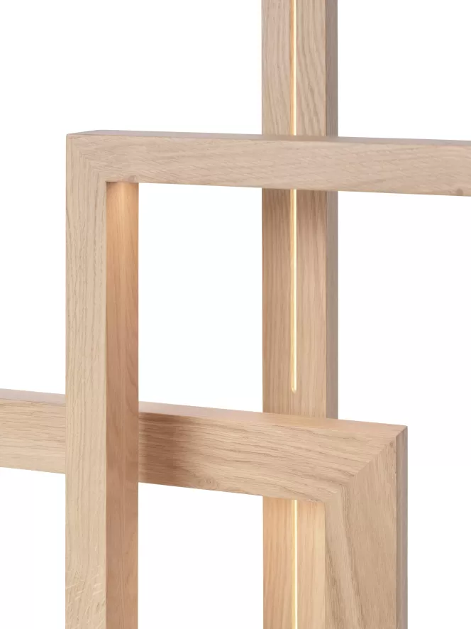 Hollands Licht Reflex Vloerlamp LED Zwart Eiken 4 Hollands Licht Reflex Vloerlamp LED Zwart Eiken - Image 4