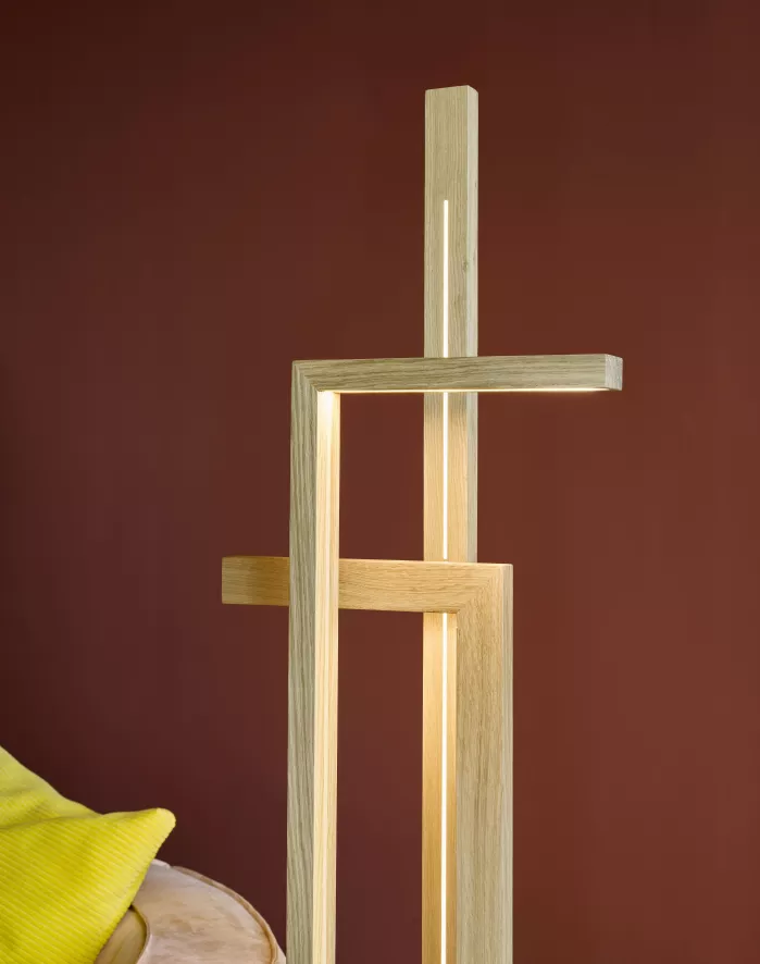 Hollands Licht Reflex Vloerlamp LED Zwart Eiken 7 Hollands Licht Reflex Vloerlamp LED Zwart Eiken - Image 7