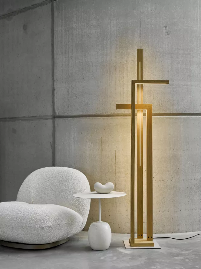 Hollands Licht Reflex Vloerlamp LED Zwart Eiken 9 Hollands Licht Reflex Vloerlamp LED Zwart Eiken - Image 9