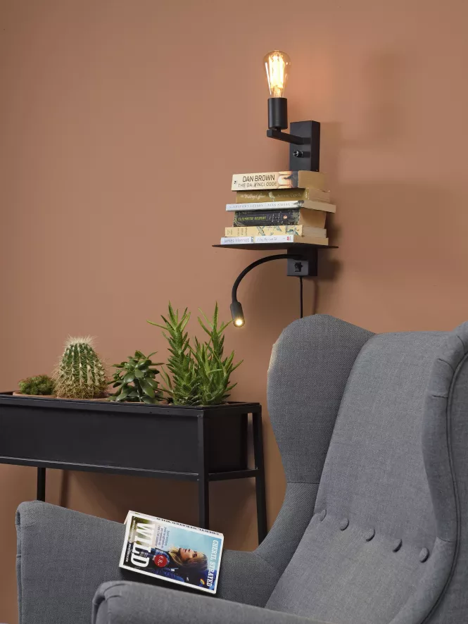 It's About Romi Florence Wandlamp Met Leeslamp Zwart 14 It's About Romi Florence Wandlamp Met Leeslamp Zwart - Image 14