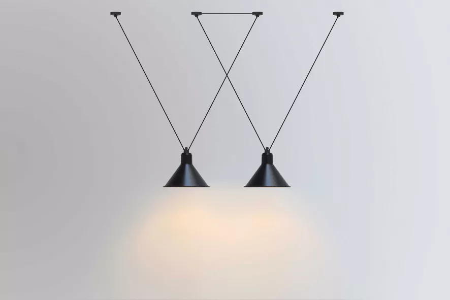 DCW éditions Les Acrobates De Gras N323 L Conic Hanglamp Ø26 Blauw 3 DCW éditions Les Acrobates De Gras N323 L Conic Hanglamp Ø26 Blauw - Image 3