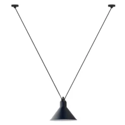 DCW éditions Les Acrobates De Gras N323 L Conic Hanglamp Ø26 Blauw
