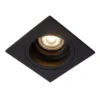 Lucide Embed 1 Spot Inbouw Vierkant Zwart